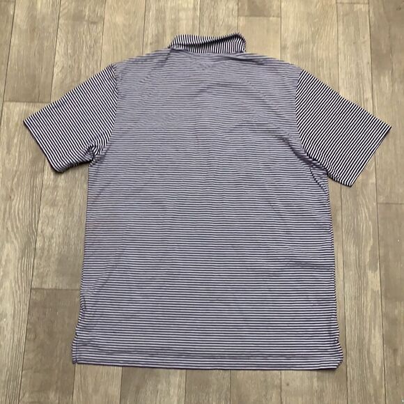 Mens Peter Millar Golf Polo Striped Performance Shirt - Picture 2 of 7